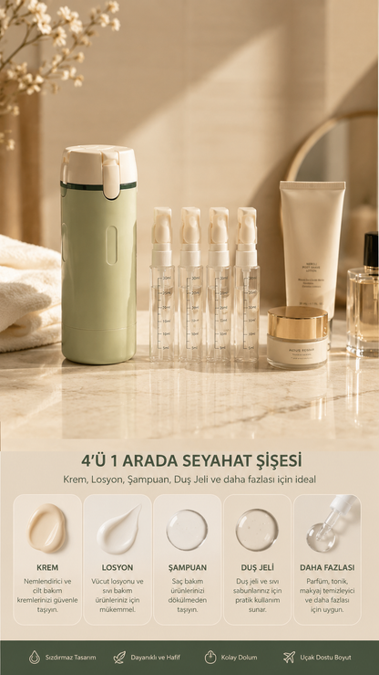 Unikit |🎒 Tüm Bakım Ürünlerinizi Tek Şişede Taşıyın