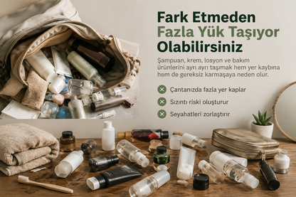Unikit |🎒 Tüm Bakım Ürünlerinizi Tek Şişede Taşıyın
