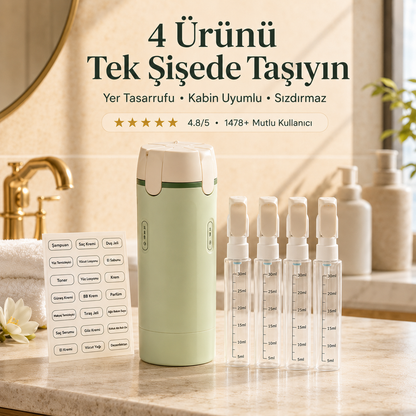 Unikit |🎒 Tüm Bakım Ürünlerinizi Tek Şişede Taşıyın